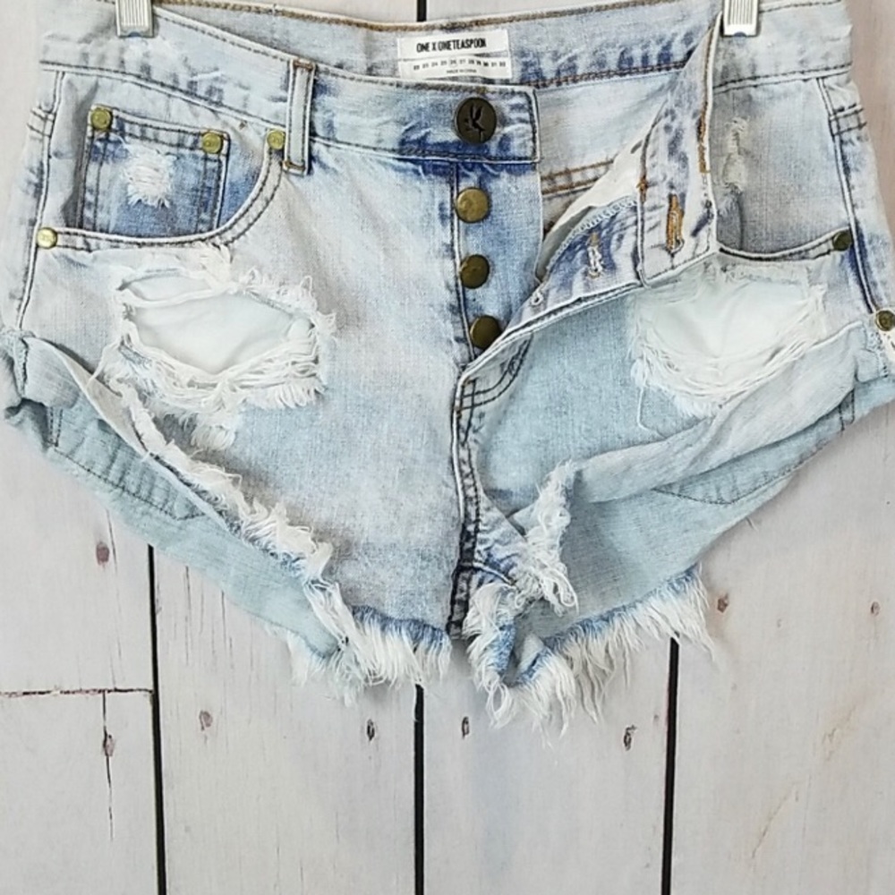 ONE TEASPOON LIGHT WASH BANDITS